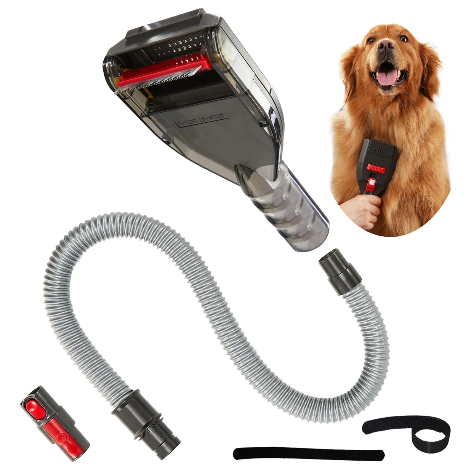 Authentic Kodahome Dog Hair Vacuum Attachment for Dyson — Groom Tool Shed Brush V6–V15 DC40–DC65 First-Class