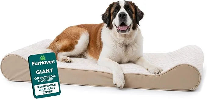 Trusted Furhaven Orthopedic Dog Bed for Extra Large Dogs w Removable Washable Cover Solid