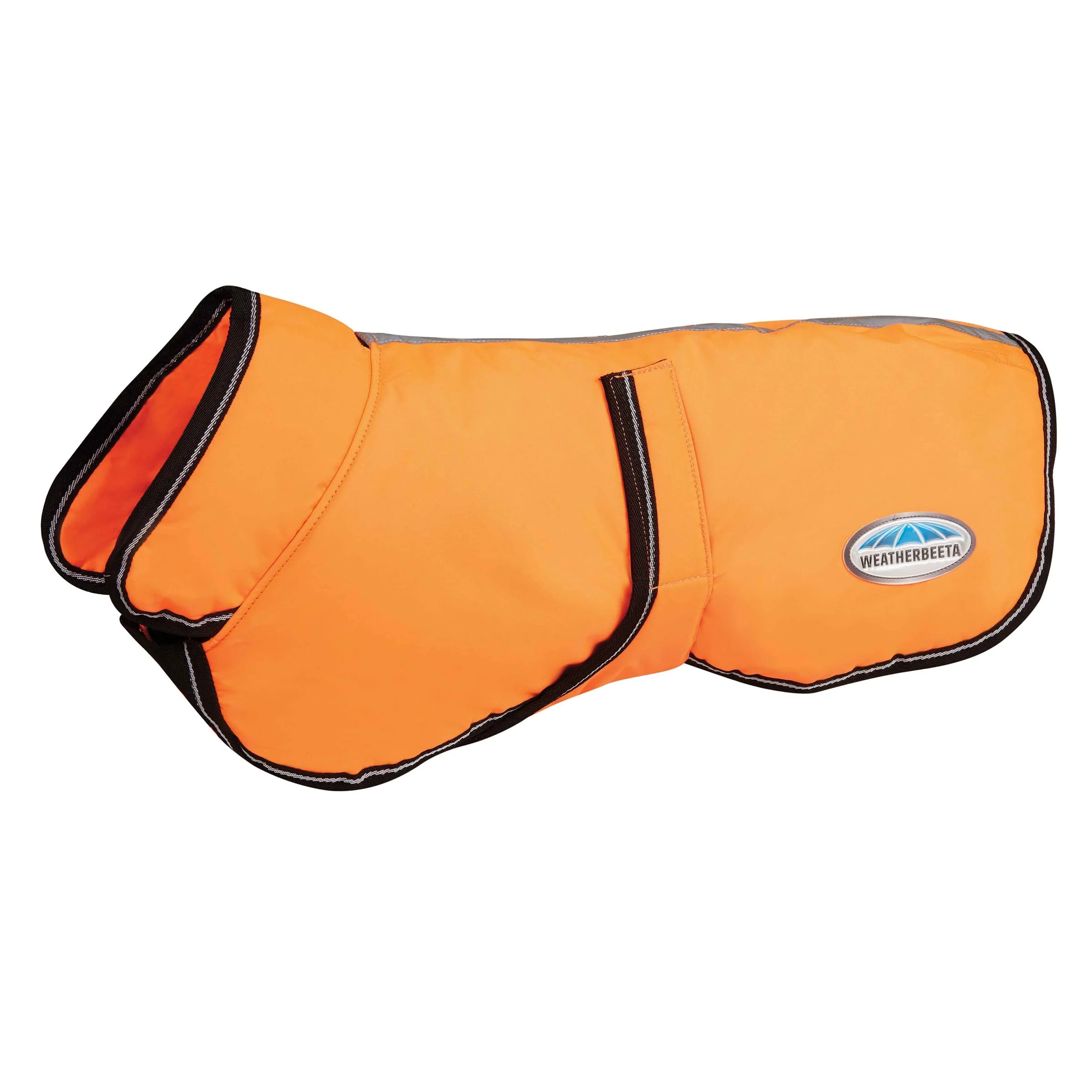 Refined WeatherBeeta ComFiTec Reflective Parka 300D Deluxe Dog Coat – Orange 30in Practical