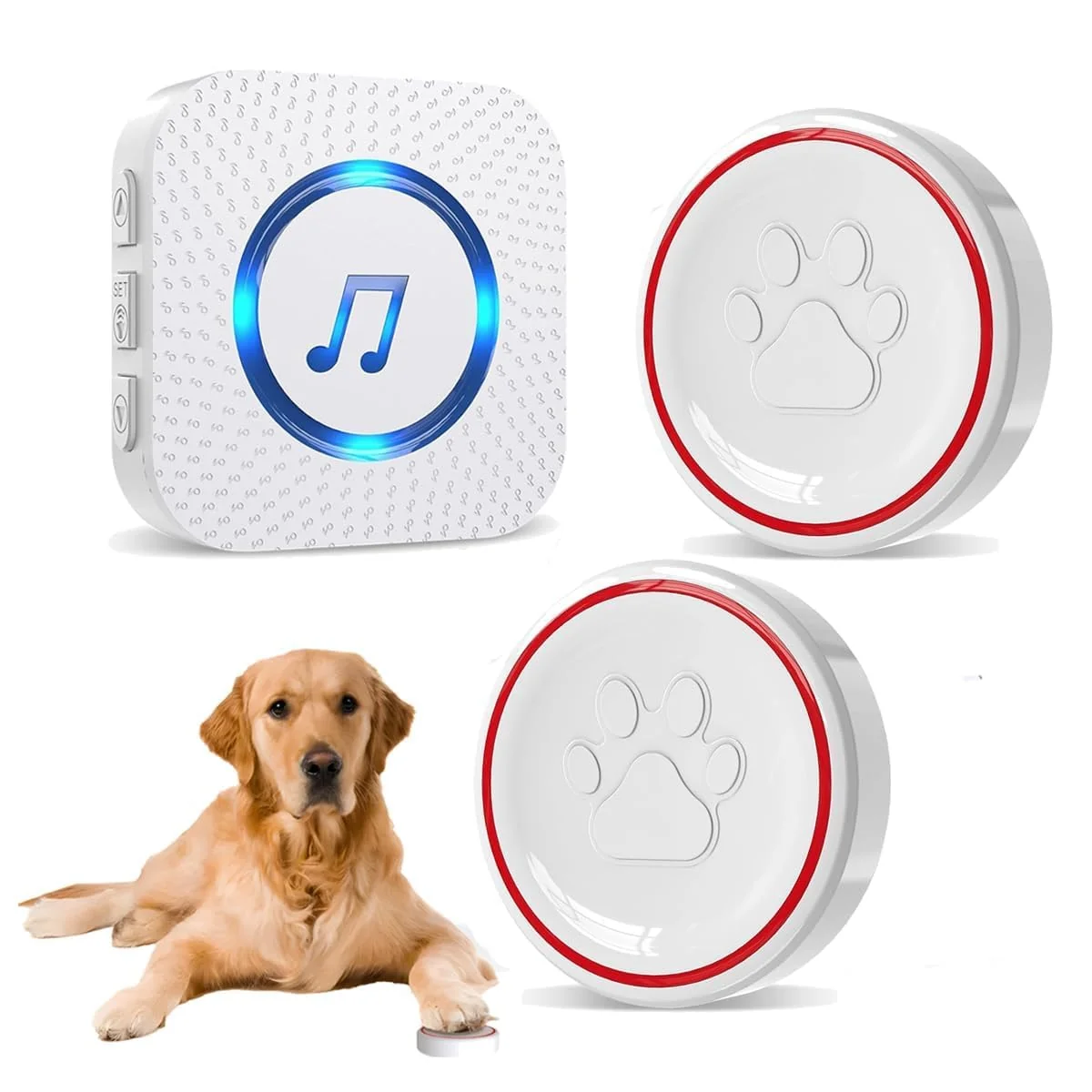 Contemporary ChunHee Smart Dog Door Bell Wireless — Potty Training 2-Button Doorbell 2025 Exclusive