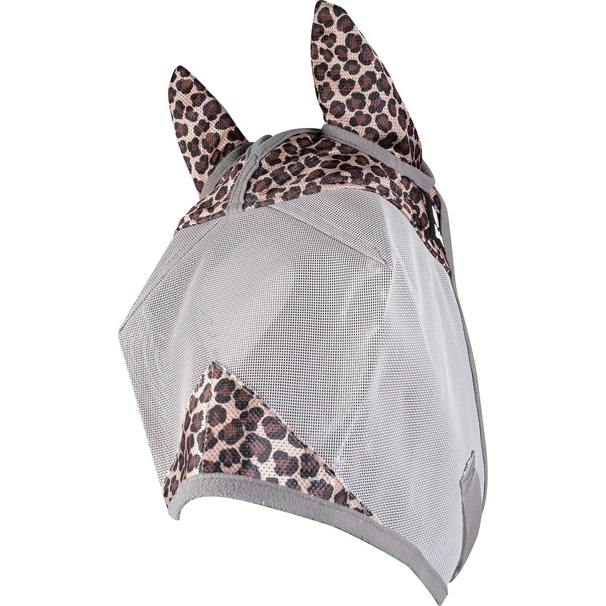 Authentic Cashel Crusader Fly Mask Standard with Ears – Leopard Arabian Detailed
