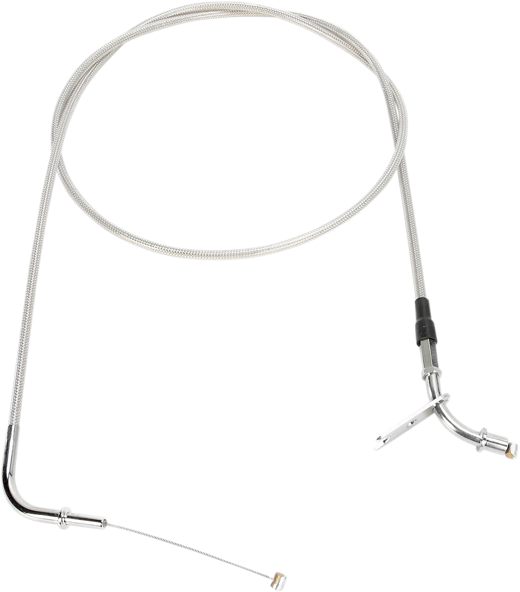 Crafted MOTION PRO Throttle Cable – Pull – Kawasaki – Stainless Steel 63-0353 Lightweight