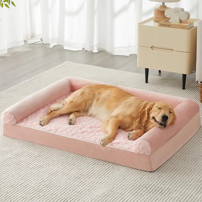 Prestigious BFPETHOME Dog Beds for Large Dogs Orthopedic Dog Bed for Medium Large Dogs Safe