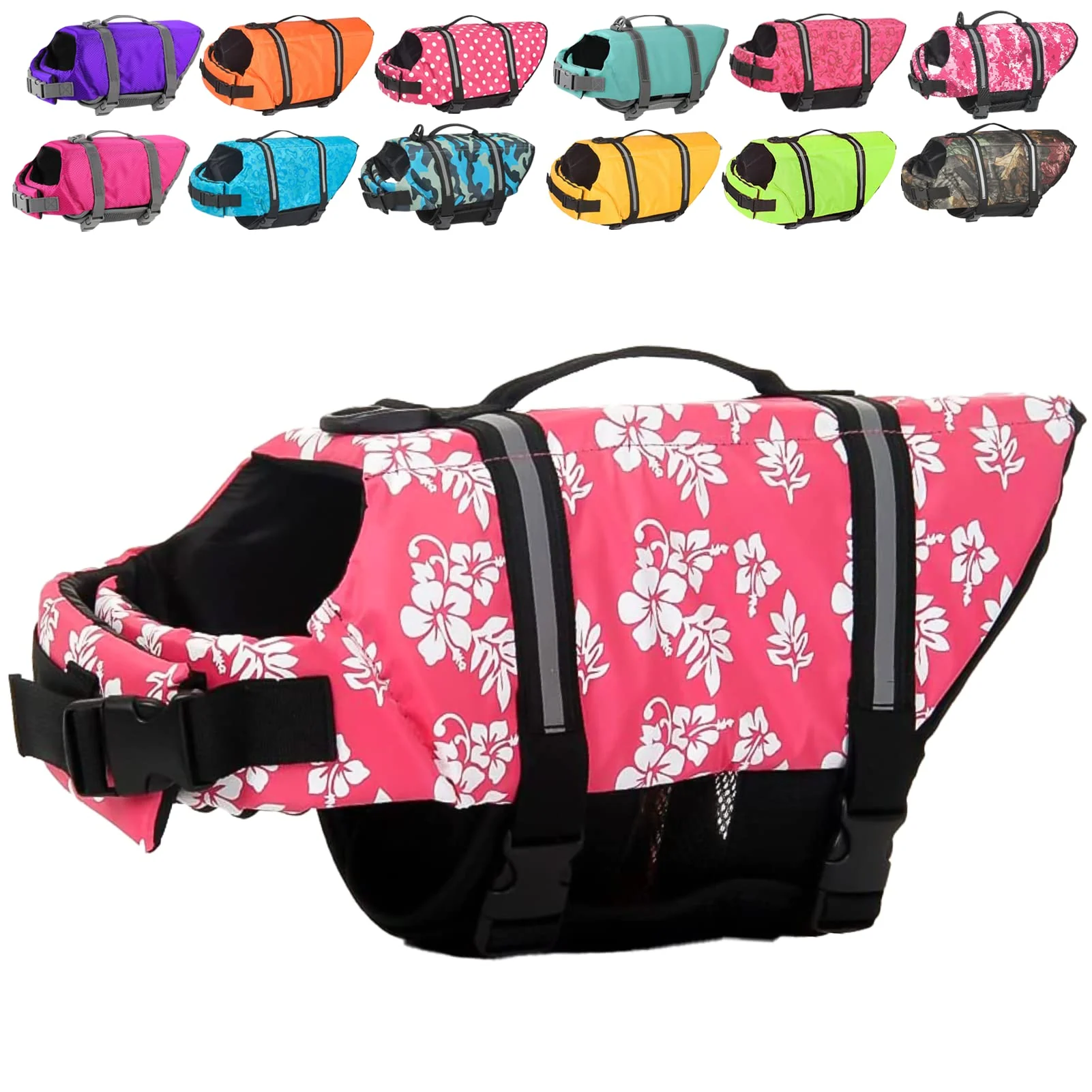 Exceptional Doglay Dog Life Jacket – Adjustable Buoyant Vest with Reflective Stripes for All Dogs Versatile