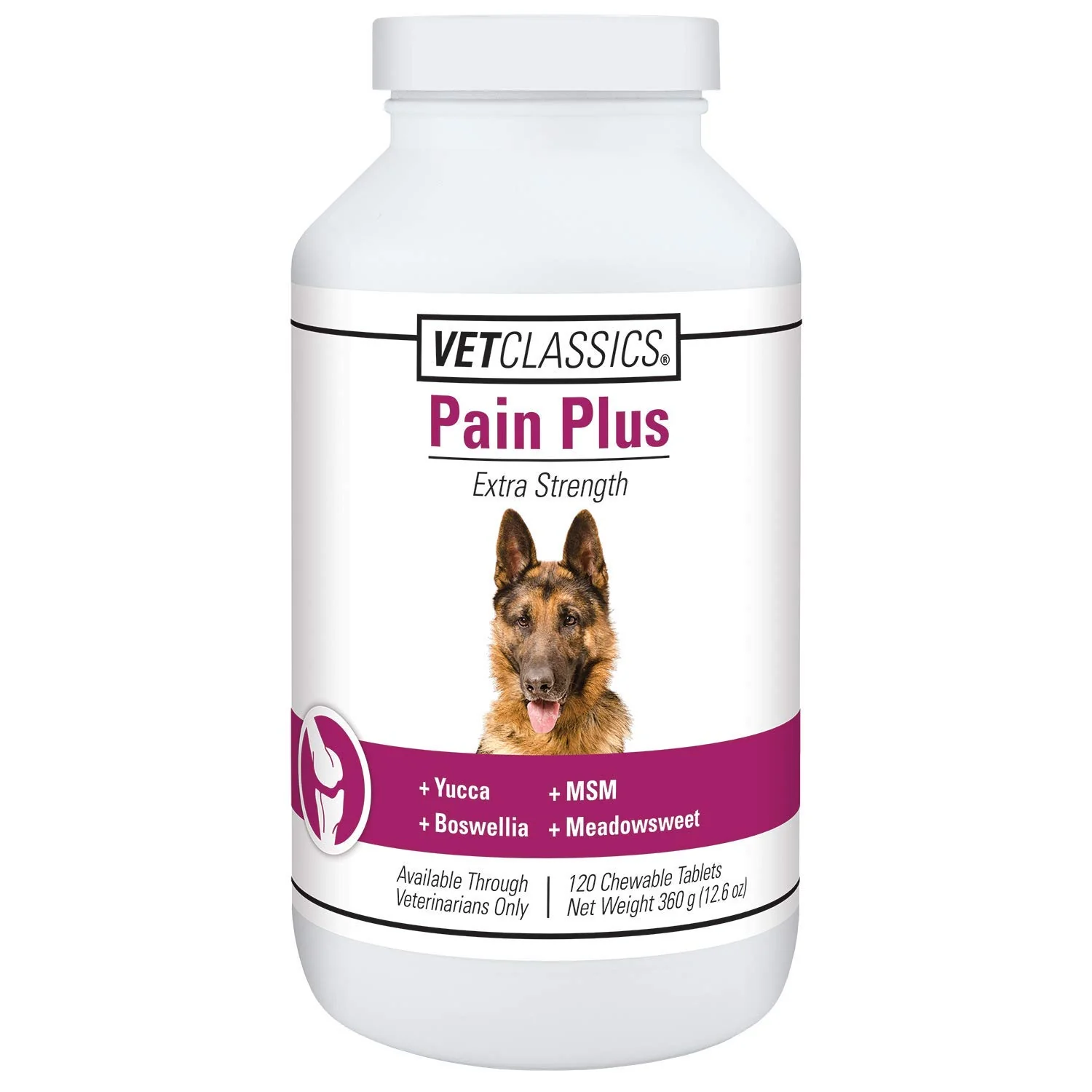Responsible Vet Classics Pain Plus Extra Strength Dog Supplement 120 Chewable Tablets Selected
