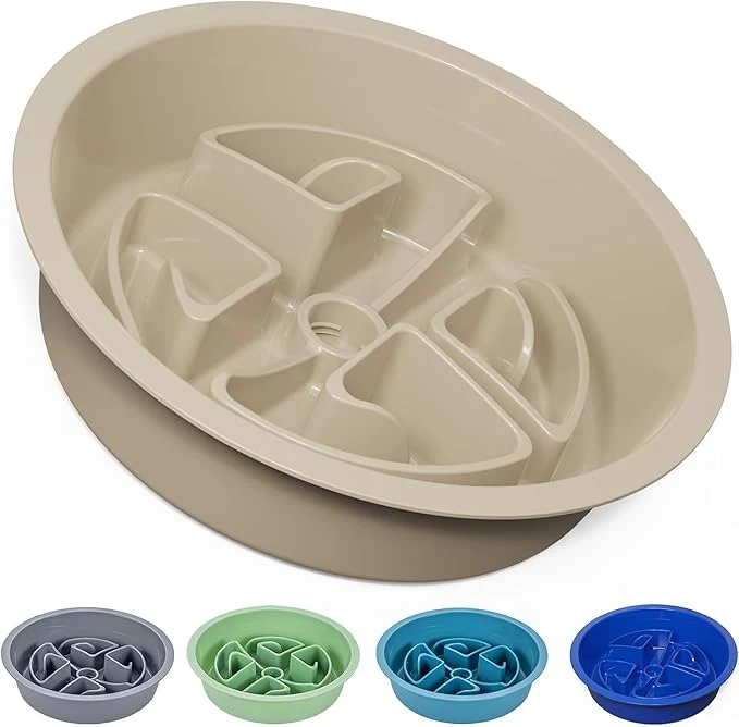 Fast AVERYDAY Slow Feeder Dog Bowls for Large Breeds Fits Raised Feeding Station Puzzle Dog Food Bowls to Slow Down Eating Dogs Feeding Bowl with Non-Slip Slows Feeder Pet Bowl for Wet and Dry FoodAbout ThisOverview Sustainable