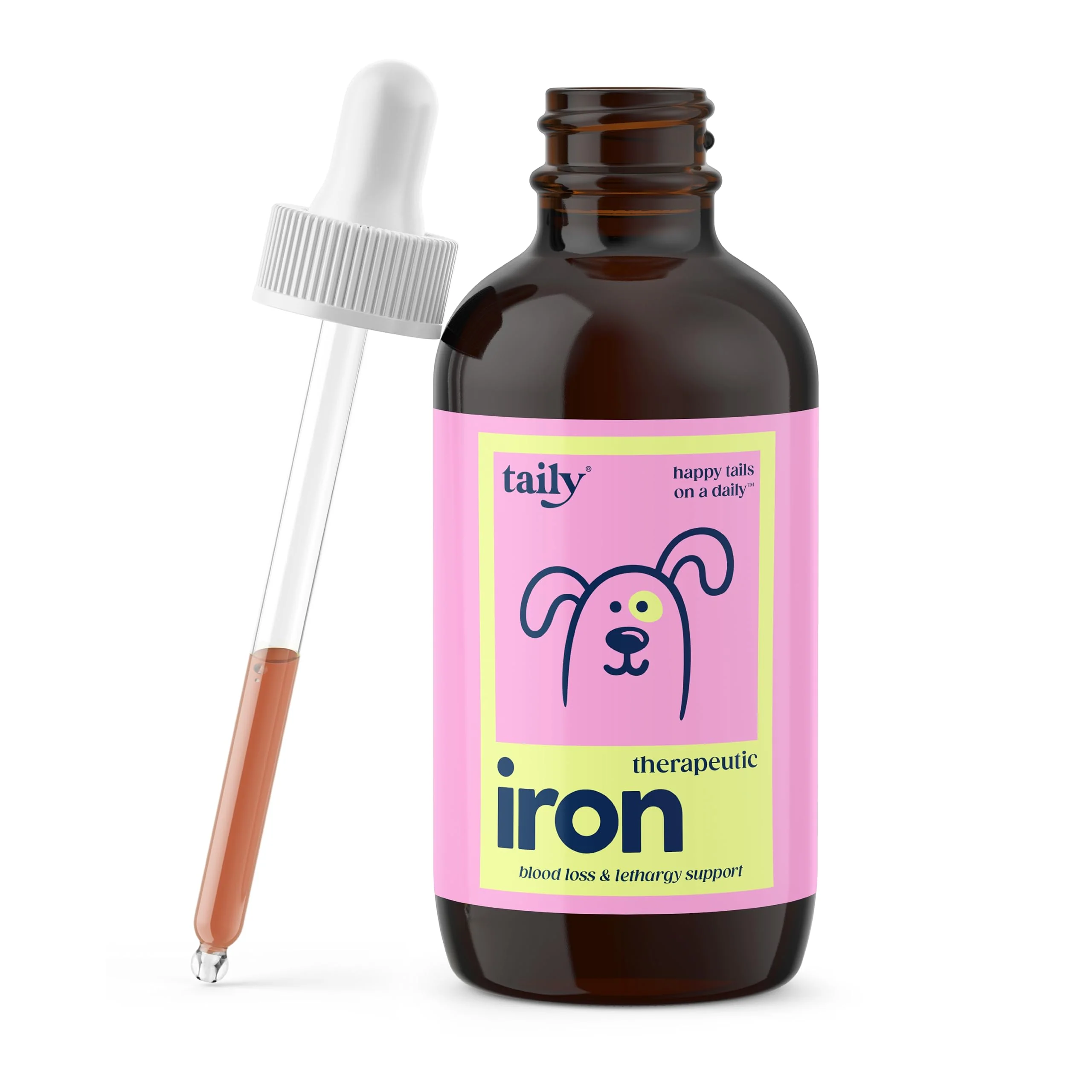 Specialty Taily AminoPets Liquid Iron Supplements for Dogs Cats Supports Anemia Energy Made in USA Proven