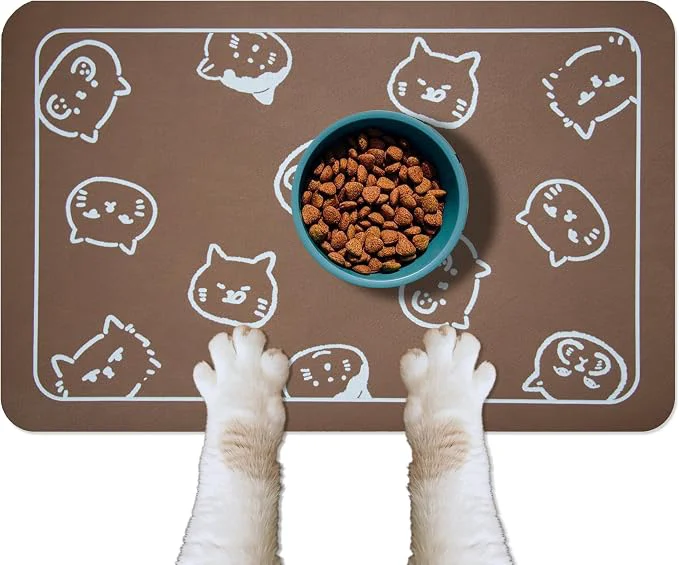 Artisan YCT Cat Food Mat for Pet Dog Food Mat Cat Mat for Food and Water Cat Feeding Fine