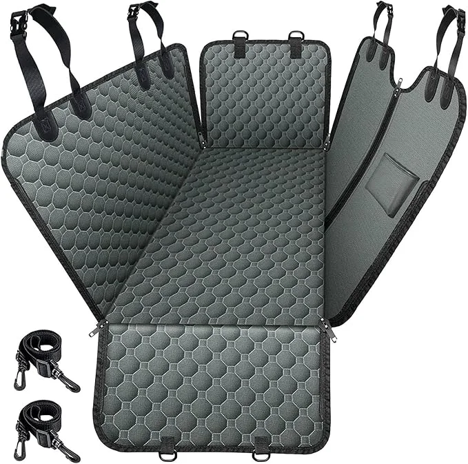 High-Quality Mancro Dog Car Seat Cover 2025 Upgraded 600D Heavy Duty Waterproof Scratch-Resistant Dog Hammock for Car Back Seat Pet Cover for Dogs with Sedan and SU X-Large GreyAbout ThisOverview Sophisticated