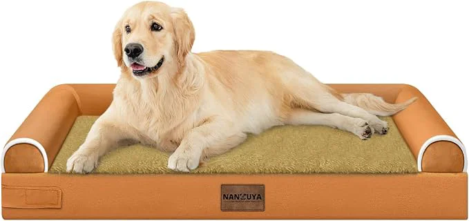 Fine Crafted Large Dog Bed Orthopedic Washable Beds Bolster XL Bed Medium Large Dogs Egg Recyclable