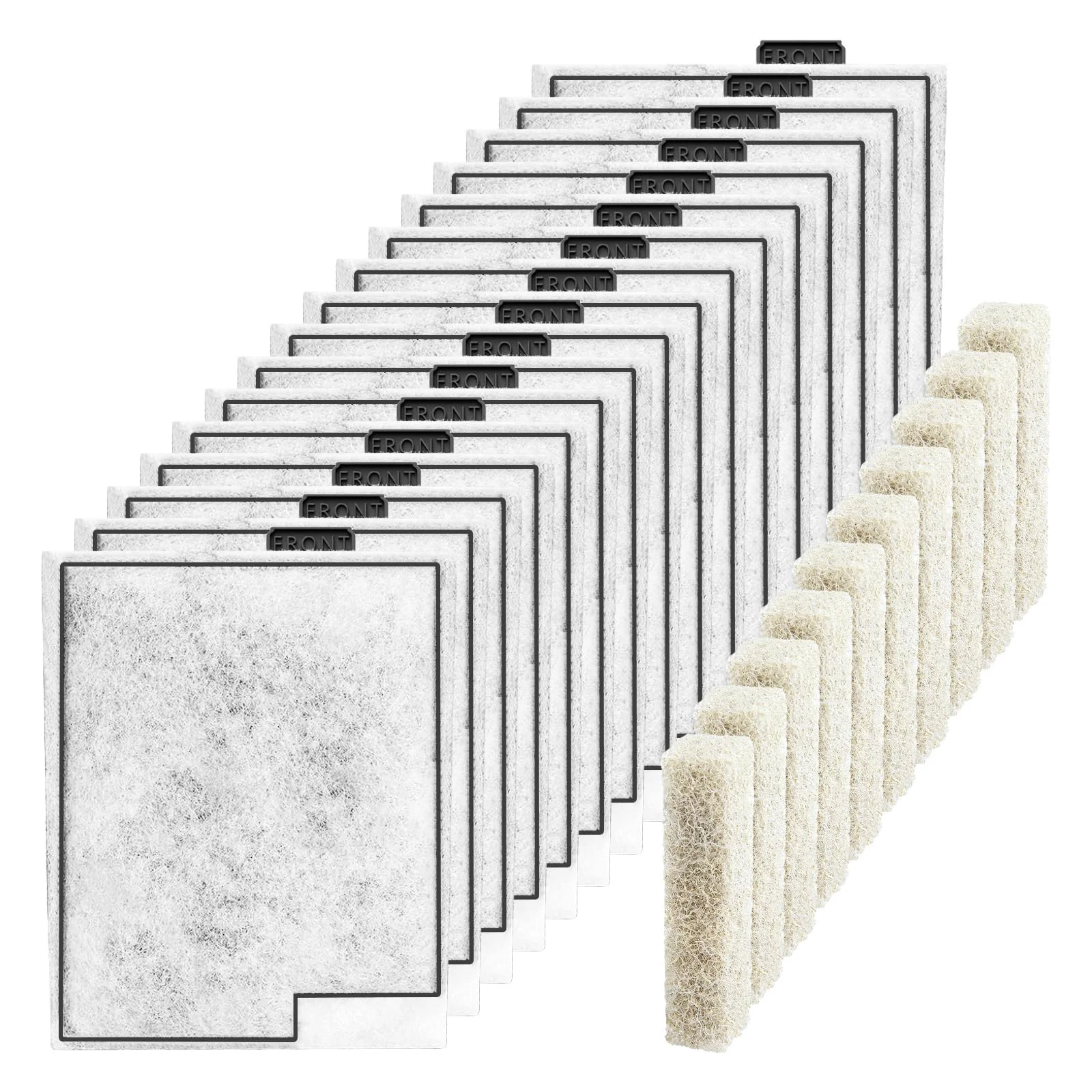 Traditional SmtaqX 16 Pack Large Filter Cartridges for Aqueon QuietFlow Filters High-Performance