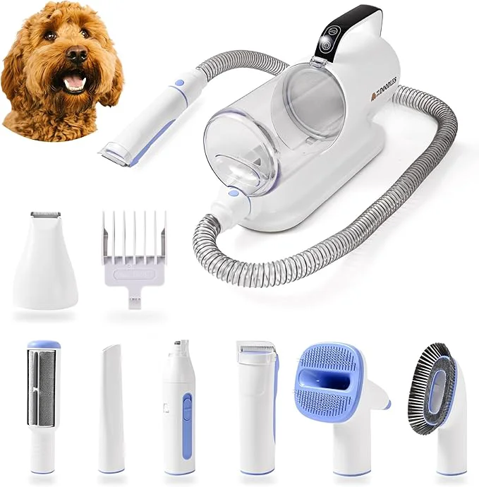 Trusted We Love Doodles 11-in-1 Dog Grooming Vacuum – Professional-Grade Dog Clippers Lightweight Pet Vacuum Grooming Kit for Dogs at Home for Long Hair Non Shedding Dogs Goldendoodles PoodlesAbout This Premium Material