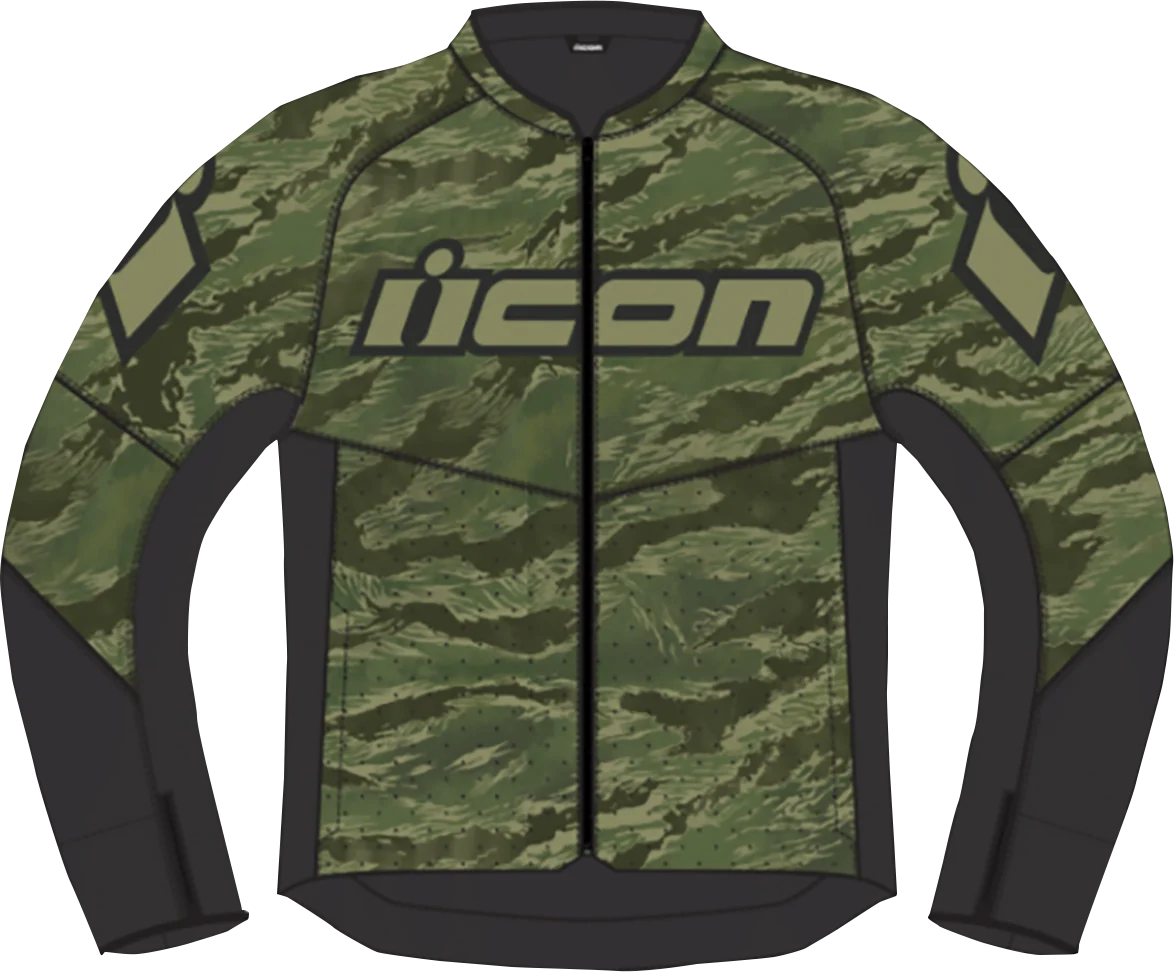 Official ICON Hooligan CE Tiger’s Blood Jacket – Green – 4XL 2820-6158 Durable