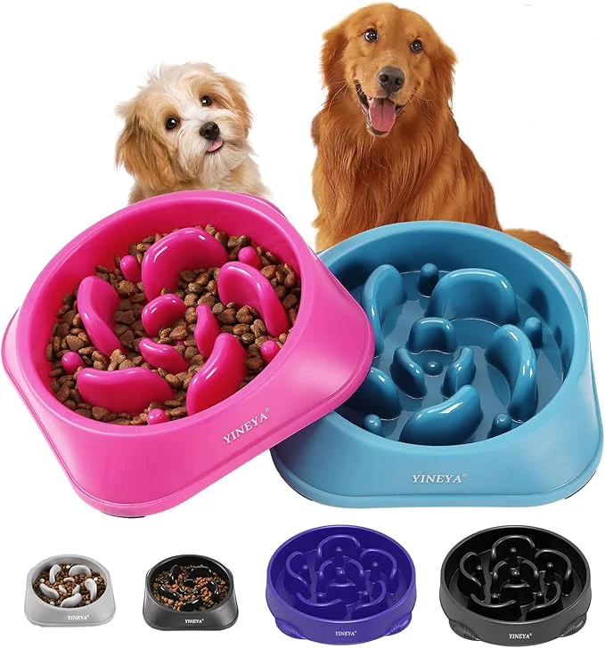 Minimalist 2PCS Slow Feeder Dog Bowls Pet Supplies That Slow Down Eating Pet Food Bowls Maze Dog Puzzle Feeder for Medium BreedAbout ThisOverview Practical