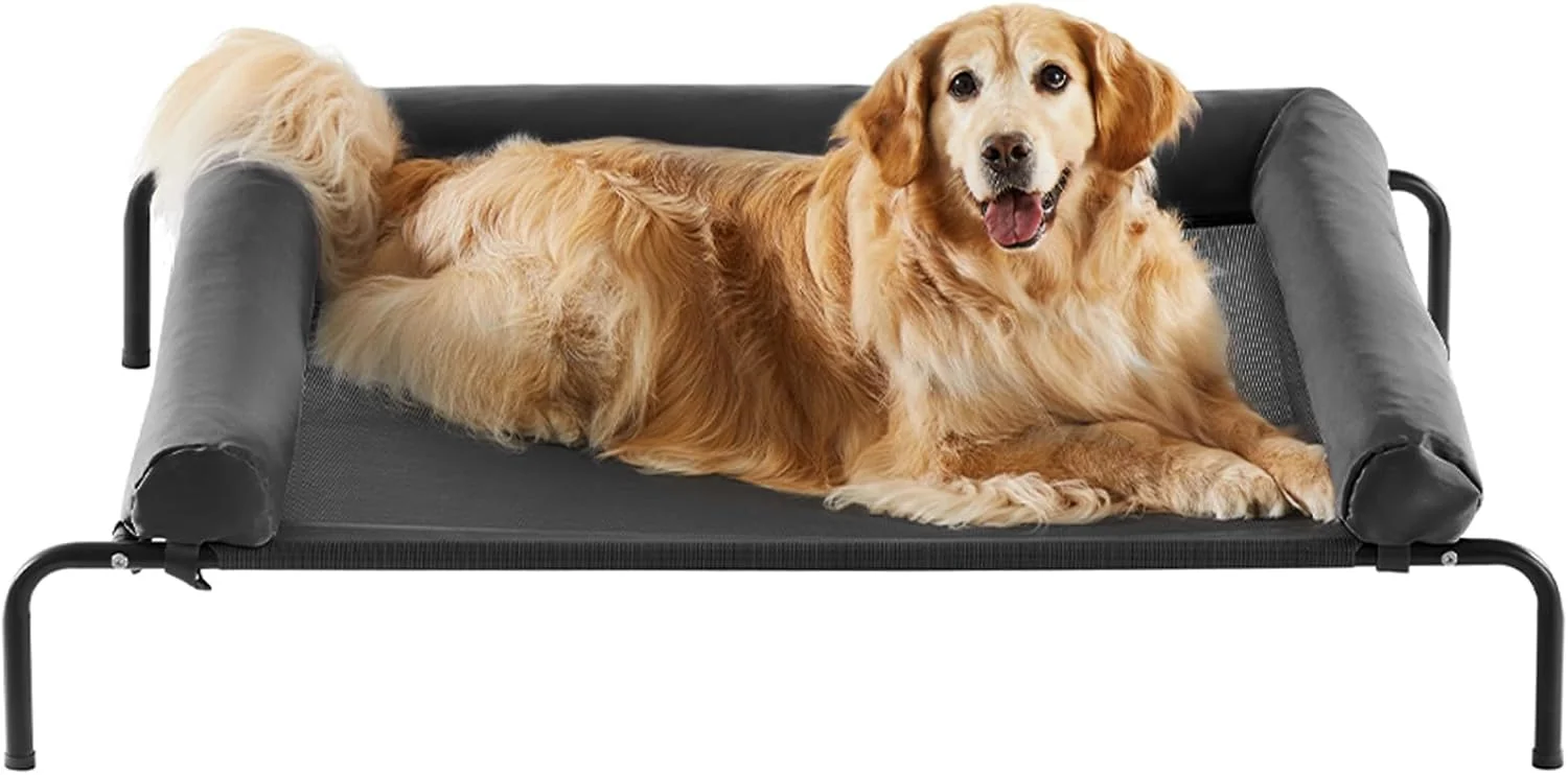 Clean RRPETHOME Large d Cooling Dog Bed Raised Dog Cot Beds for Large Dogs d Outdoor Pet Cot Chew Proof Portable Cooling Pet Cot with Skid-Resistant Feet and Breathable Mesh Quality