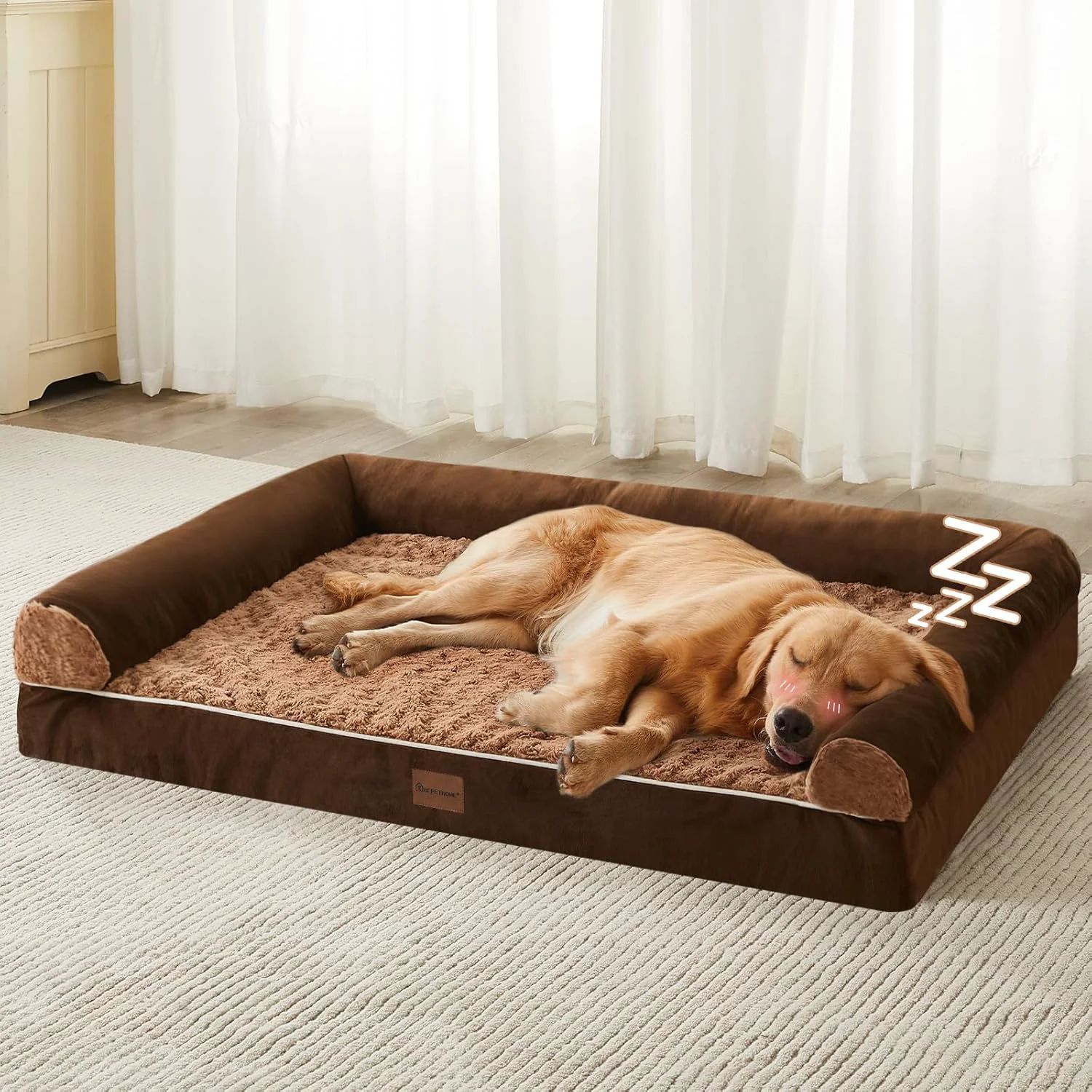 Responsible BFPETHOME Dog Beds for Large Dogs Orthopedic Dog Bed for Medium Large Dogs Big Waterproof Couch Pet Bed with Removable Washable Cover Durable