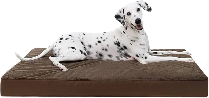 Unique KSIIA Orthopedic Dog Bed Crate Waterproof Pet Mats Crafted