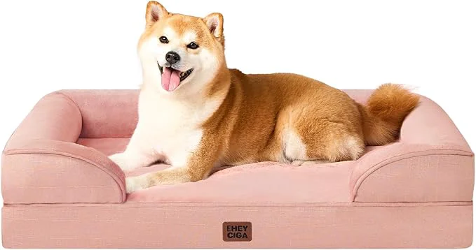 Safe EHEYCIGA Orthopedic Dog Beds for Large Dogs Waterproof Memory Foam Large Dog Organic