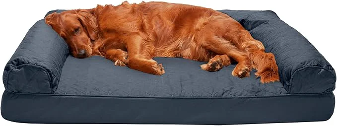Durable FurHaven Dreamer Sofa Orthopedic Dog Bed Enhanced