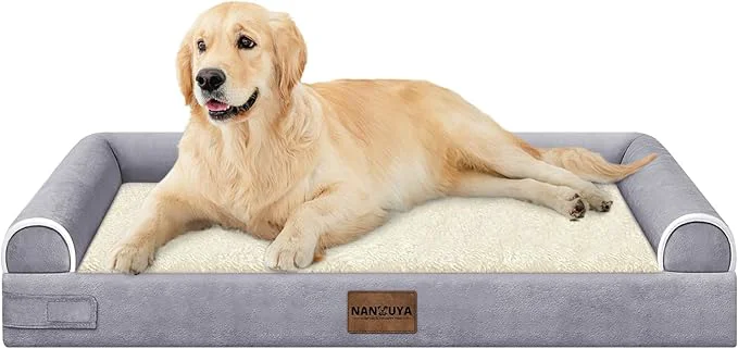 Certified Large Dog Bed Orthopedic Washable Beds Bolster XL Bed Medium Large Dogs Egg Healthy