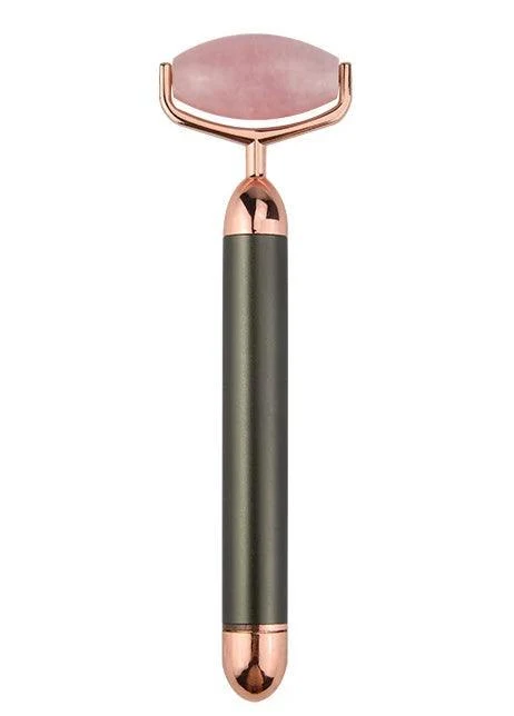 Quality ZAQ Roll-On Rose Quartz W-Sonic Vibrating Face Roller Trusted