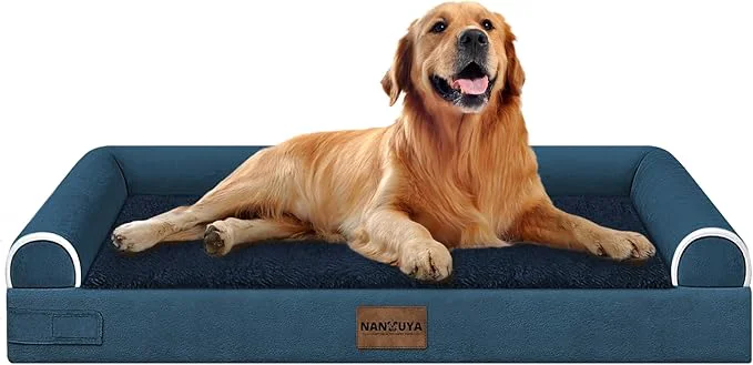 Exclusive Large Dog Bed Orthopedic Washable Beds Bolster XL Bed Big XLarge Dogs Memory Excellent