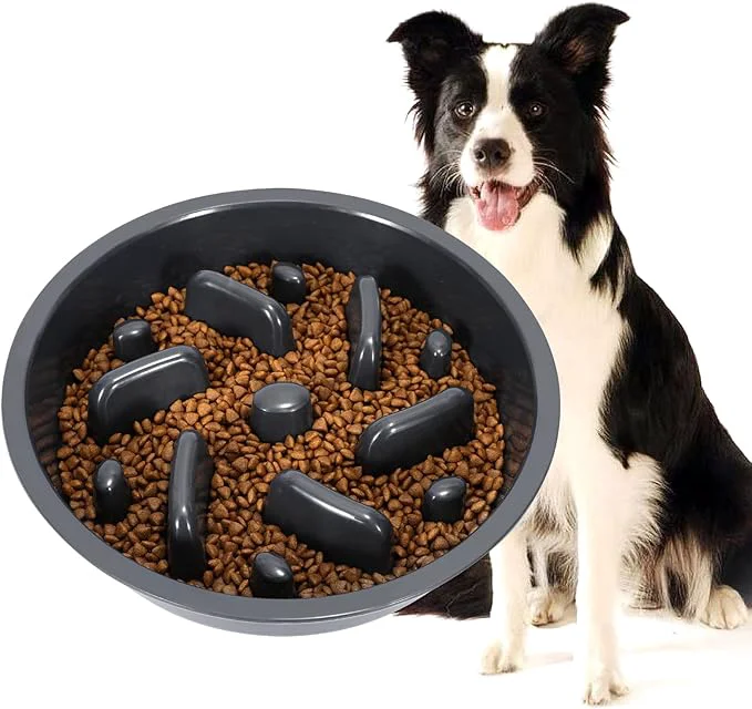 Luxury JASGOOD Largr Dog Slow Feeder Bowl – Reduce Slip Puzzle Bowl for d Diners – Dark Gray Fit Opening 8.9 -9.25 About ThisOverview Exclusive