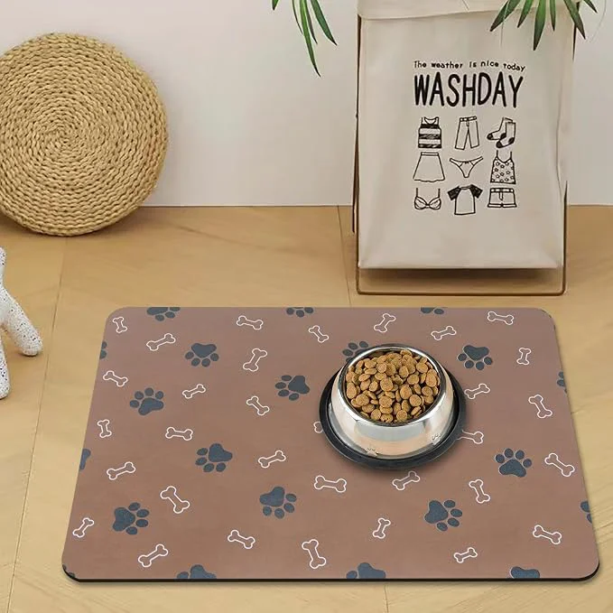 Exclusive Pet Cat Dog Food Mat Non Slip Mat Durable