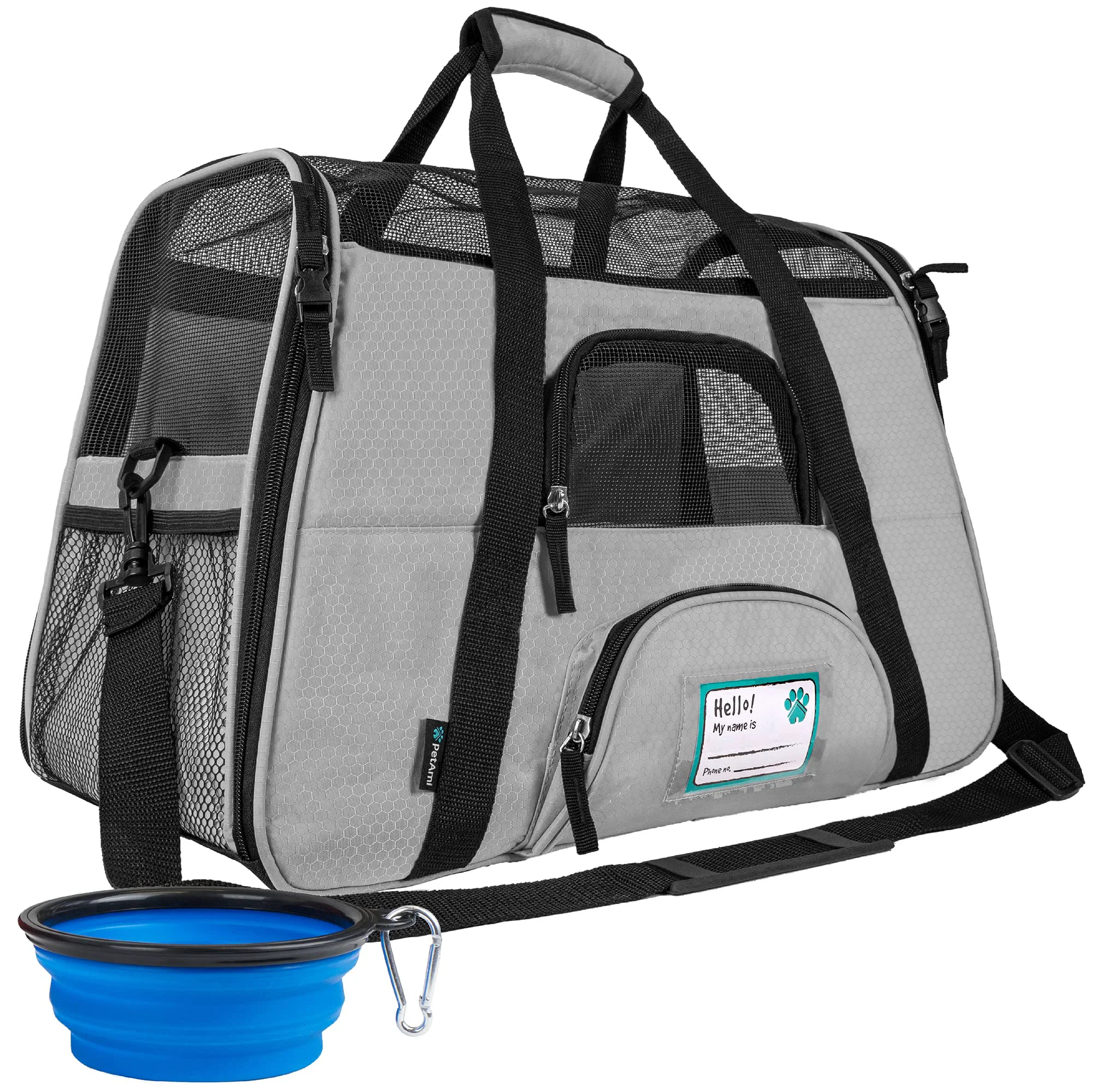 High-End PetAmi Airline Pet Carrier for Cats Small Dogs – Soft Sided Ventilated Travel Bag World-Class