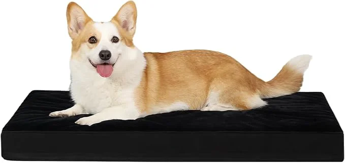 Solid KSIIA Orthopedic Dog Bed Crate Waterproof Pet Mats Exceptional
