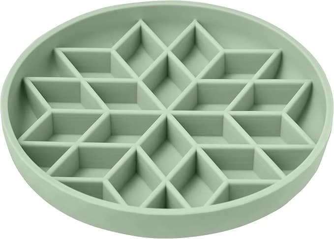 Luxury OHMO Slow Feeder Dog Bowls Sage Green 7.3 for Medium Small Large Breeds Non-Slip Slow Feeder Cat Bowl with Suction Cup Durable Food-Grade Silicone Anti-Chocking and Anti-BloatAbout ThisOverview Elite