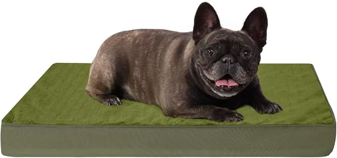 Flexible KSIIA Orthopedic Dog Bed Crate Waterproof Pet Mats Convenient