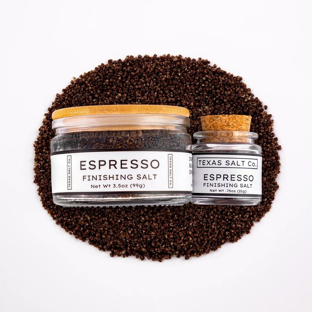 Contemporary Espresso Finishing Salt Powerful
