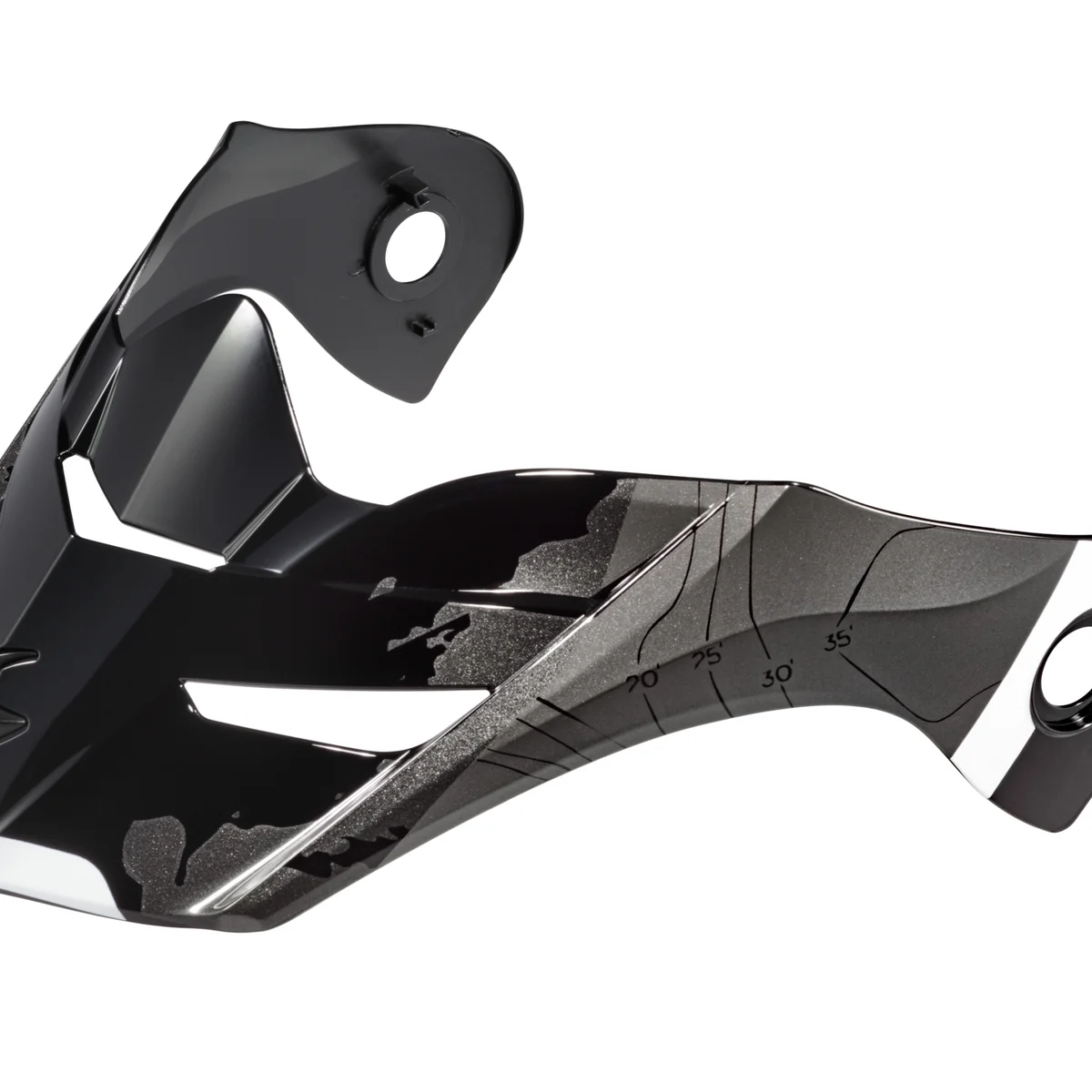 Proven Scorpion – Exo At960 Peak Visor Topographic Black White Genuine