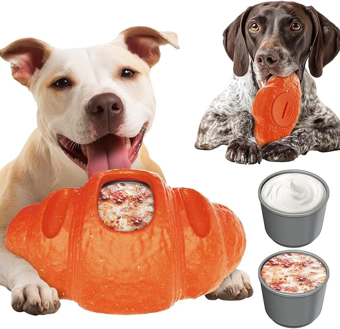 Carefully Designed 2 Pack Interactive Dog Toys for Aggressive Chewers Indestructible Dog Toy to Keep Them Busy Durable Dog Chew Toys for Large Medium Breeds Frozen Enrichment Treat Holder for Anxiety ReliefAbout This High-Grade