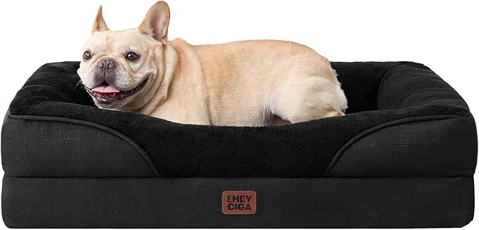 Pure EHEYCIGA Orthopedic Dog Bed for Medium Dog Waterproof Liner Washable Certified