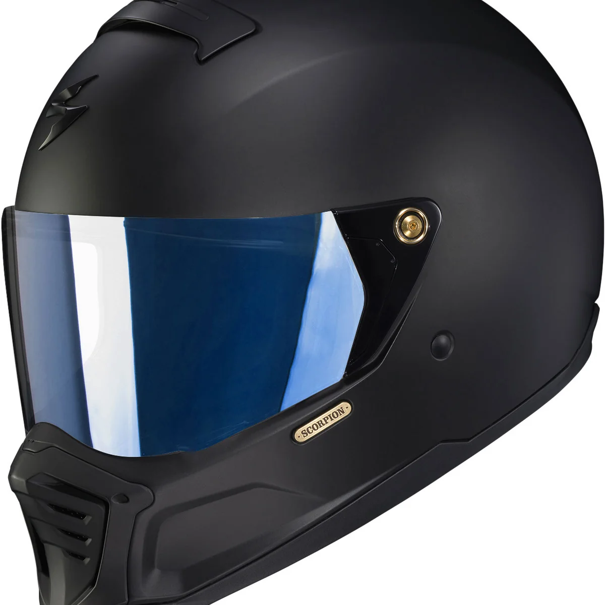 Exceptional Scorpion – Exo Hx1 Faceshield Blue Mirrored Comfortable