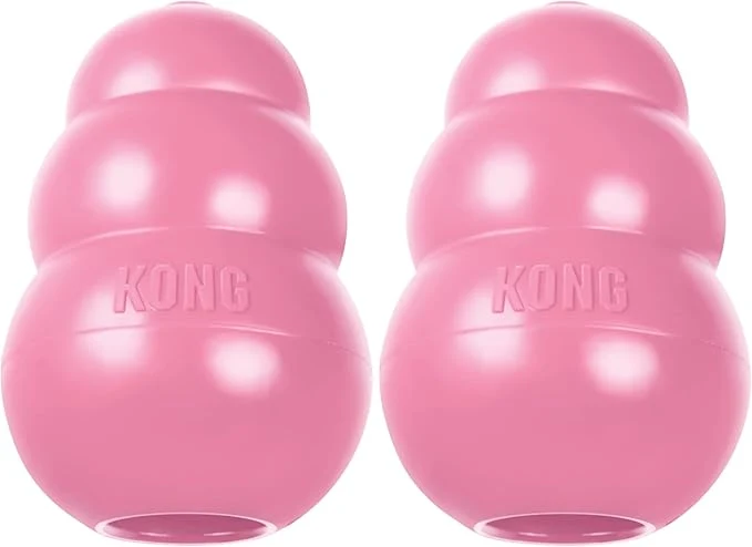 Superior KONG – Puppy Toy Natural Teething Rubber – Fun to Chew Chase and Fetch – for Medium Puppies – Pink Pack of 2 About This Selected