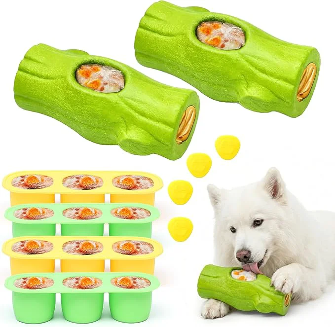 Dependable 2 Pack Green Dog Toys for Aggressive Chewers Interactive Indestructible Dog Toys with Frozen Treat Function Durable Dog Puzzle Toy for Large Medium Dogs Reduces Anxiety Extends PlaytimeAbout This Powerful