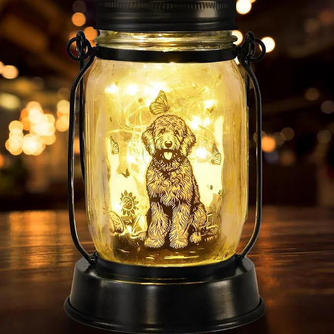Trendy kyoryuger Goldendoodle Gifts for Women Men Poodle Solar Lanterns Dog Mom Original