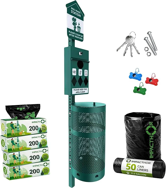 Reliable Dog Waste Station Outdoor Pet Waste Station- Desing Practical