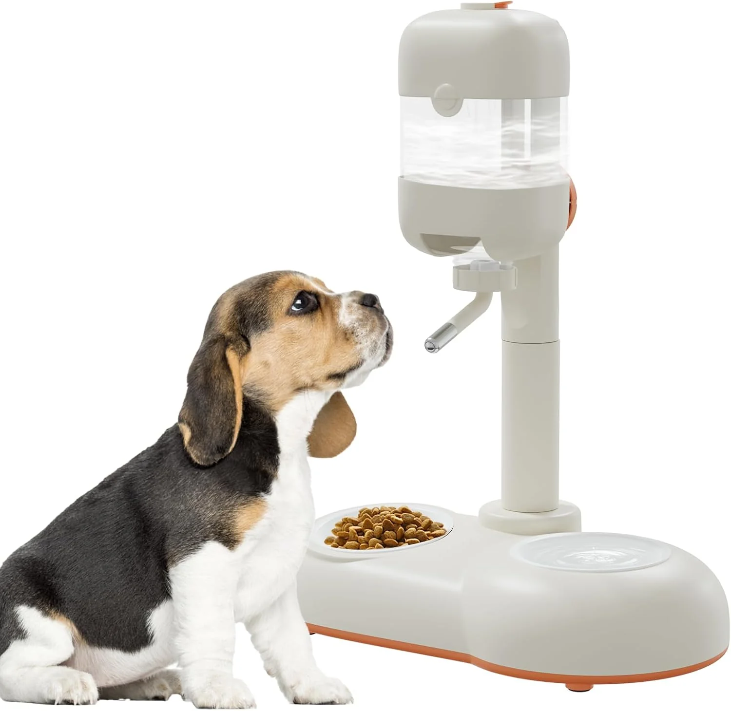Reliable Pet Bowls with Weaning Bottles 3 in 1 Height Adjustable Water Dispenser for Dogs 15°Tilted Food Bowls for Small Dogs Puppy Feeding Pet Food Bowls for Cats Rabbits Ferrets Elite