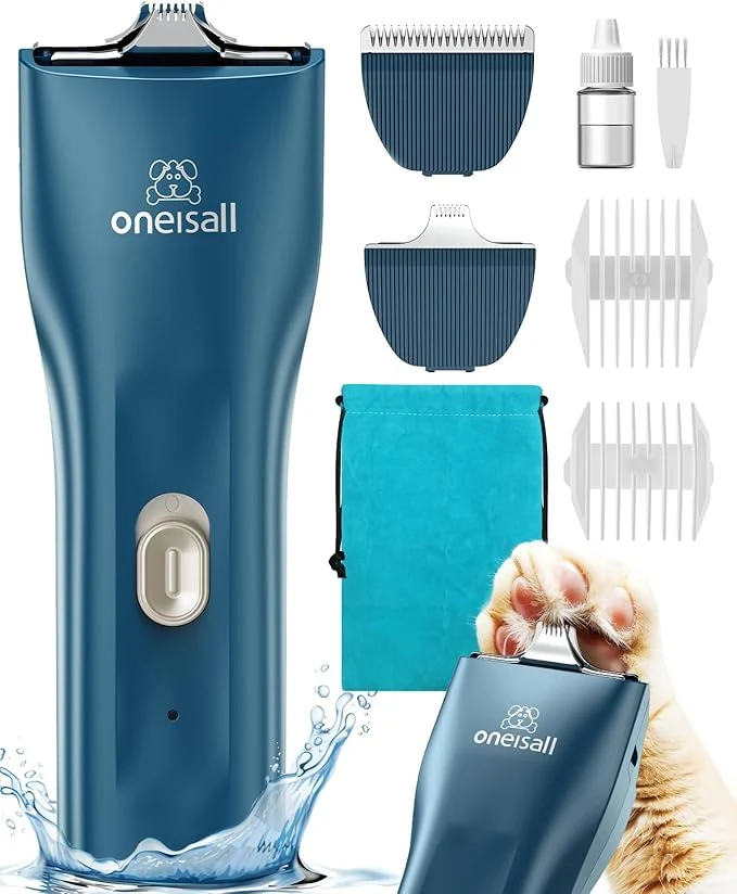 Expertly Made oneisall Quiet Pet Clippers Cat Clippers for Matted Hair Cordless Cat Hair Trimmer for Paw Waterproof Pet Trimmers for Cats Pet Shaver for Dogs and Cats Prestigious
