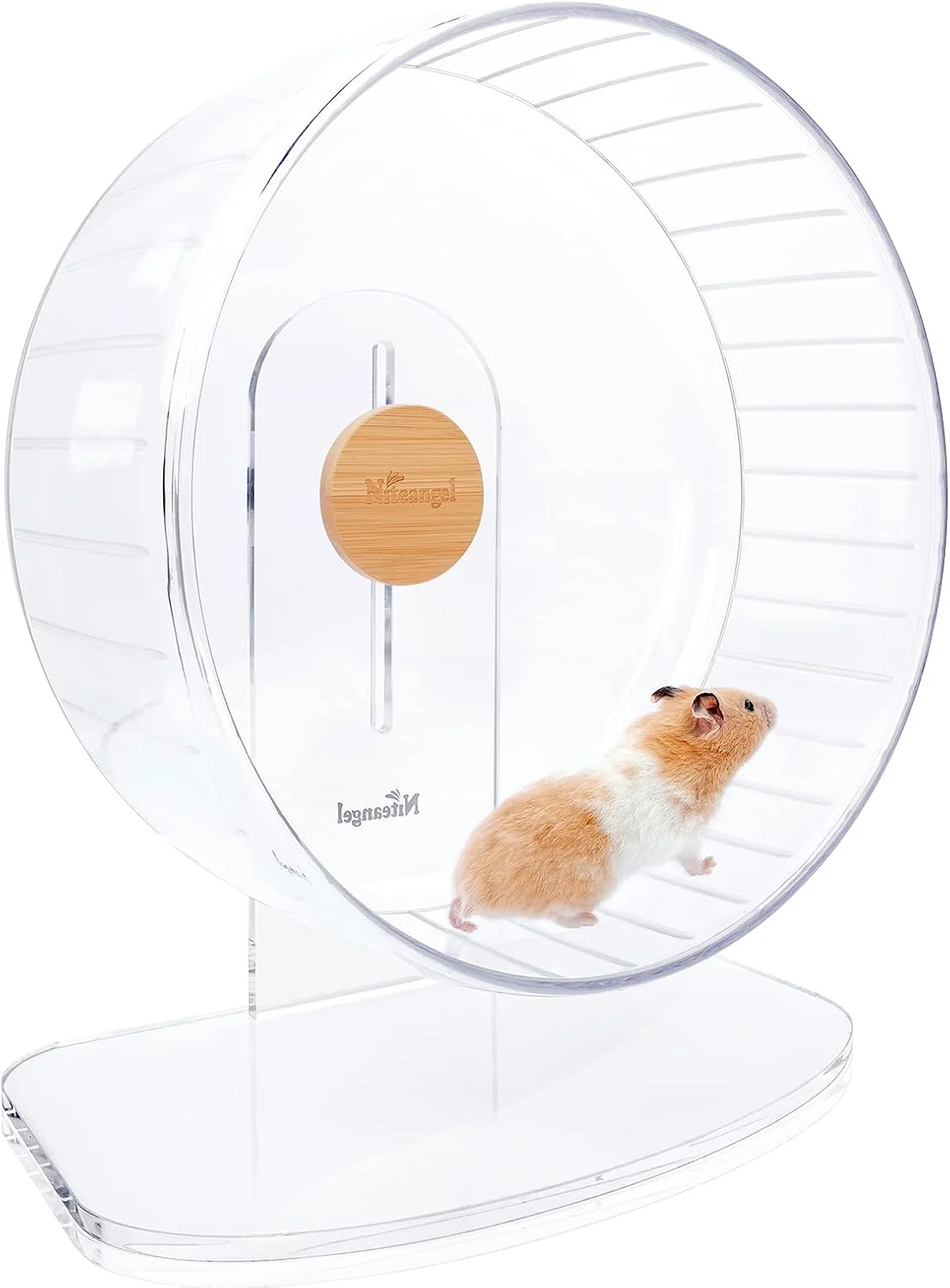 Consistent Niteangel Super-Silent Hamster Exercise Wheels – Quiet Spinner Hamster Running Wheels with Adjustable Stand for Dwarf Syrian Hamsters Gerbils Mice Or Other Small Animals Refined