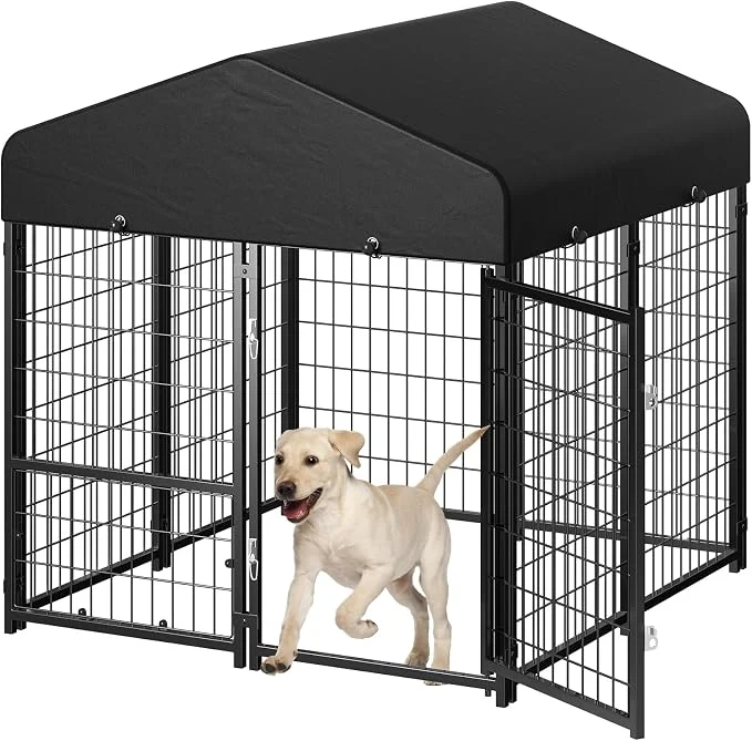 Detailed Dog Kennel Outdoor Outside Dog Kennel Efficient