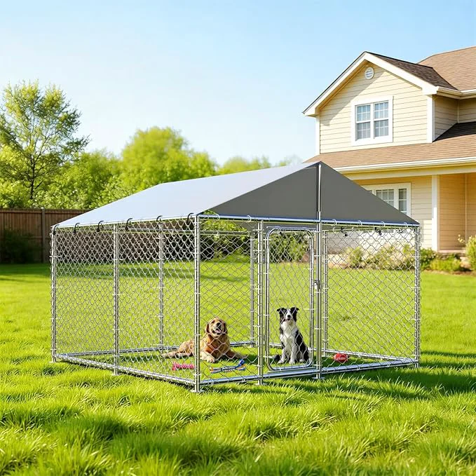 Trendy 7.8’x7.8′ Outdoor Dog Kennel Heavy-Duty Dog Enclosure Sophisticated