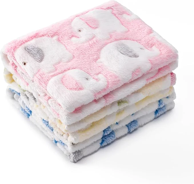 Pure 1 Pack 3 Blankets Super Soft Fluffy Premium Fleece Pet Blanket Flannel Paw Printed Throw for Dog Puppy Cat Medium 30×20” Pink Yellow Blue About ThisOverview Original Design