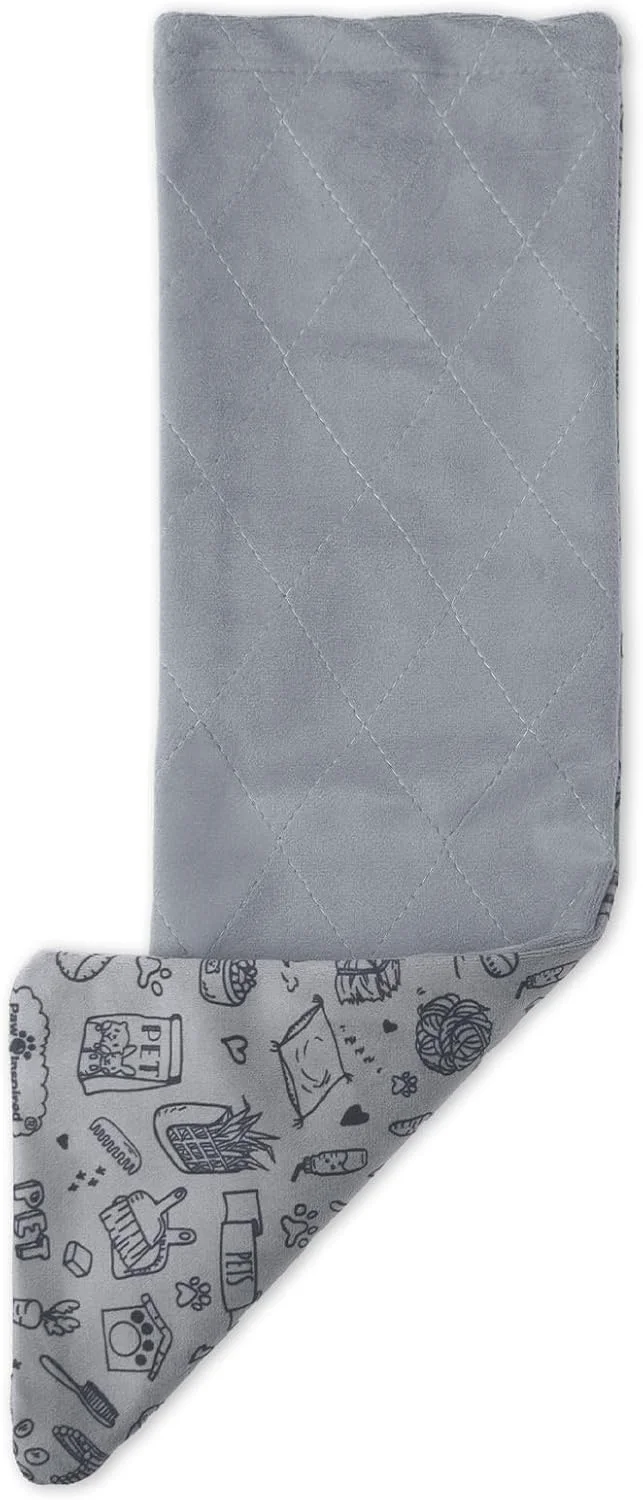 World-Class Paw Inspired Fitted Fleece Liner for Ferret Nation Critter Nation Cage for Ferrets Rats Chinchillas Hedgehogs Other Small Animals Gray Ramp Cover Reusable