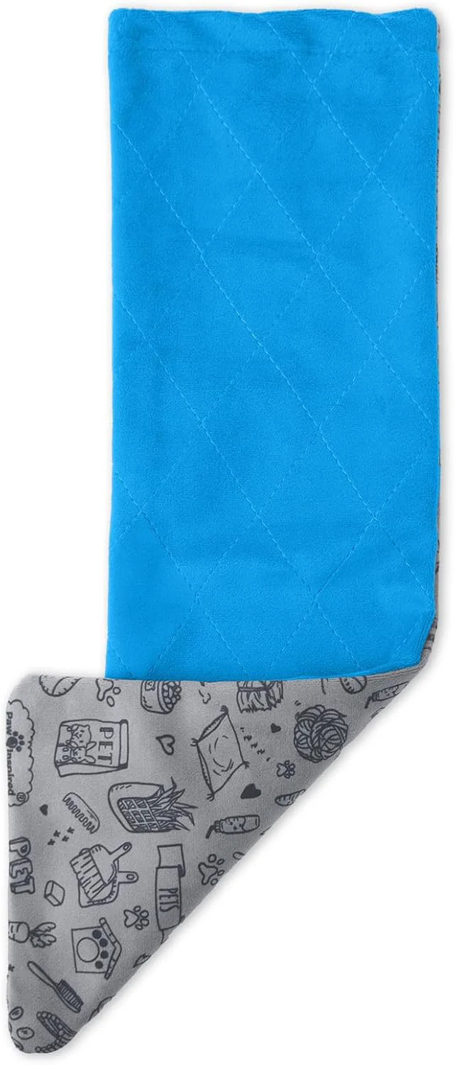 Convenient Paw Inspired Fitted Fleece Liner for Ferret Nation Critter Nation Cage for Ferrets Rats Chinchillas Hedgehogs Other Small Animals Blue Ramp Cover Relaxed