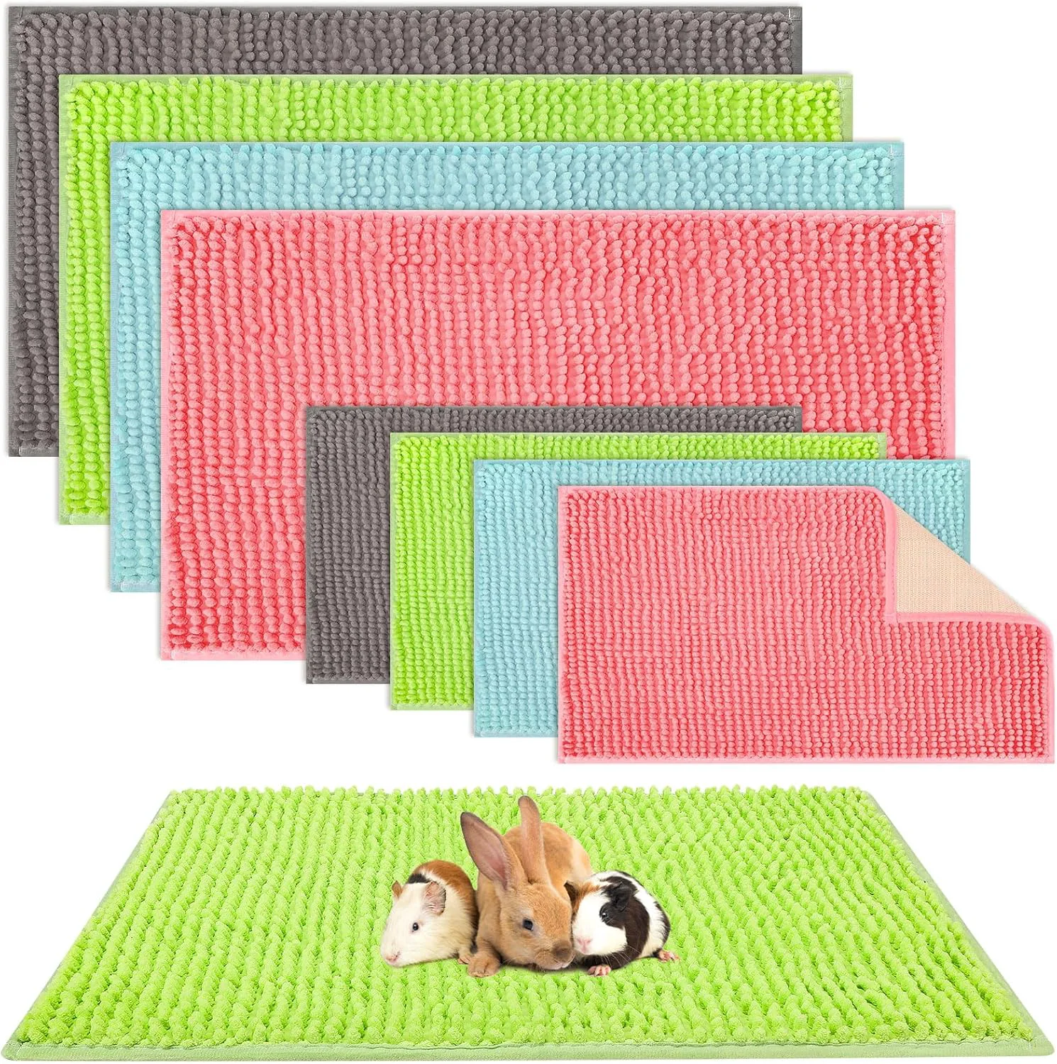Expertly Made Barydat 8 Pcs Guinea Pig Cage Liner for Guinea Pig Cage Bedding Reusable Rabbit Mat Pad Washable Training Pad Animal Sleeping Bedding Mat Convenient
